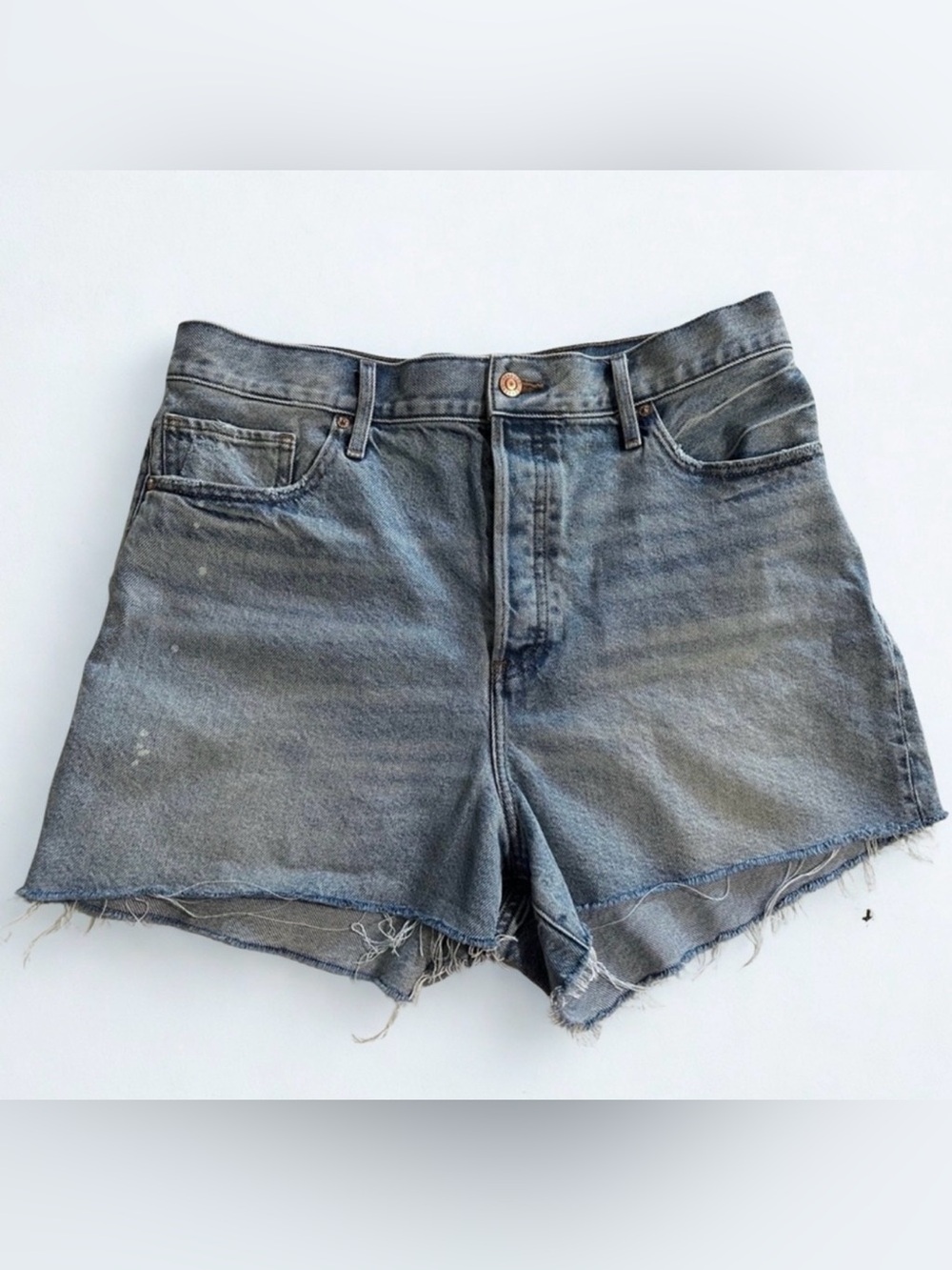 Express Women’s Super High Rise Rigid Denim Shorts